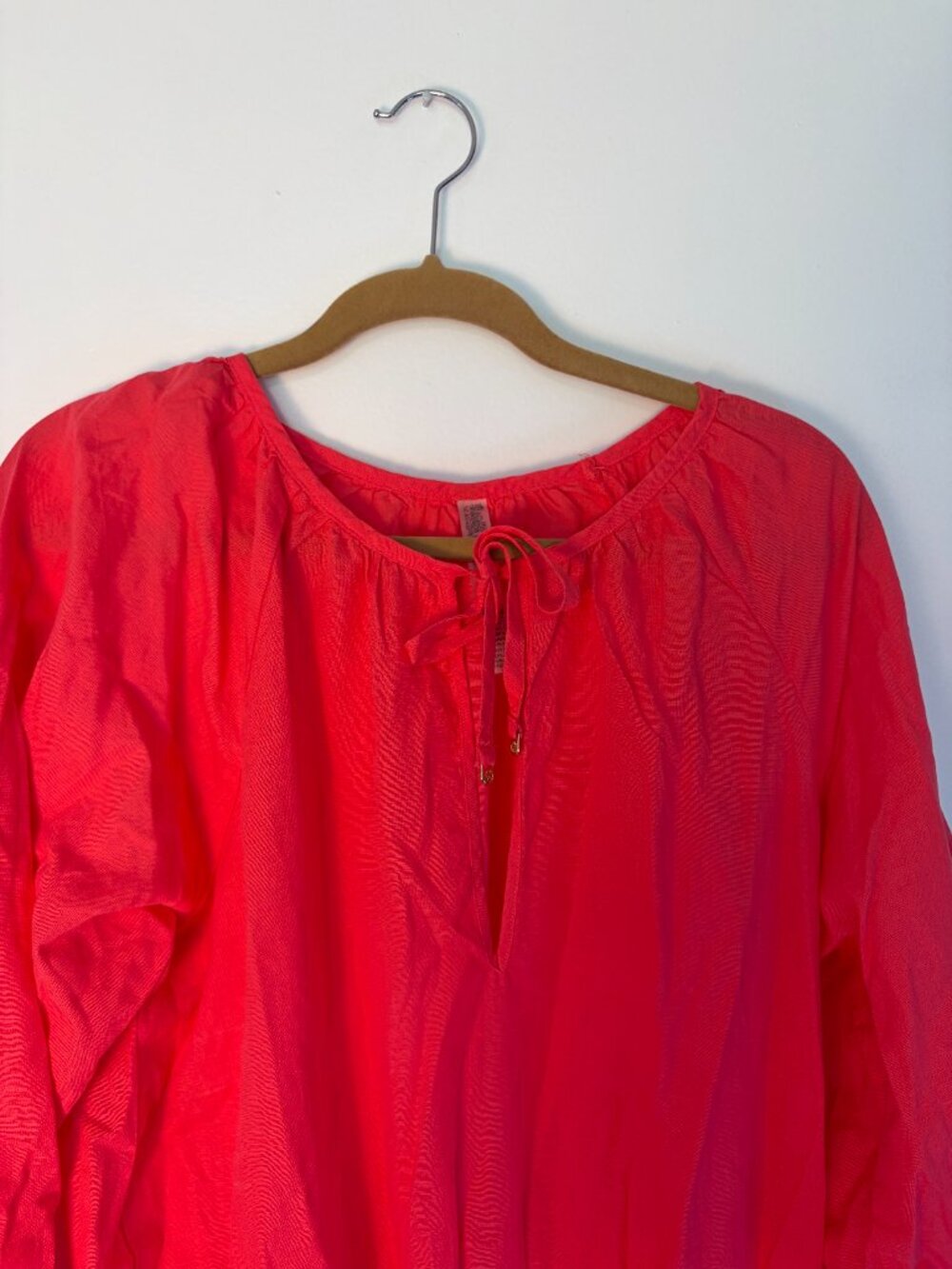 Victoria Secret Swim Coral Longsleeve Swimsuit Coverup - Picture 4 of 7